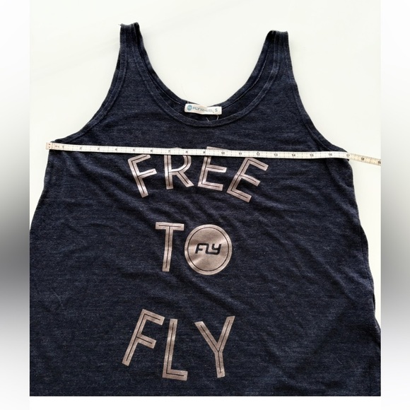 FREE TO FLY BAMBOO MOTION RACERBACK SINGLET TANK WOMEN SIZE SM BLACK SUPER SOFT - Picture 3 of 5